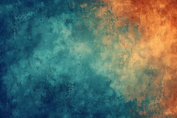 Fototapeta premium Abstract Granular Textures: Moody Brown, Orange, and Blue Poster Backgrounds with Smooth Turquoise and Aquamarine Gradients for Vintage Design.
