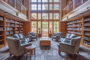A Relaxing Reading Room with a View
