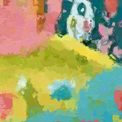 Oil paintings and various flowers, lotus leaves, cats, dogs, chrysanthemums, tigers, scenery, cranes, and beautiful scenery