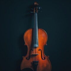 Fototapeta premium violin on dark background. generative ai