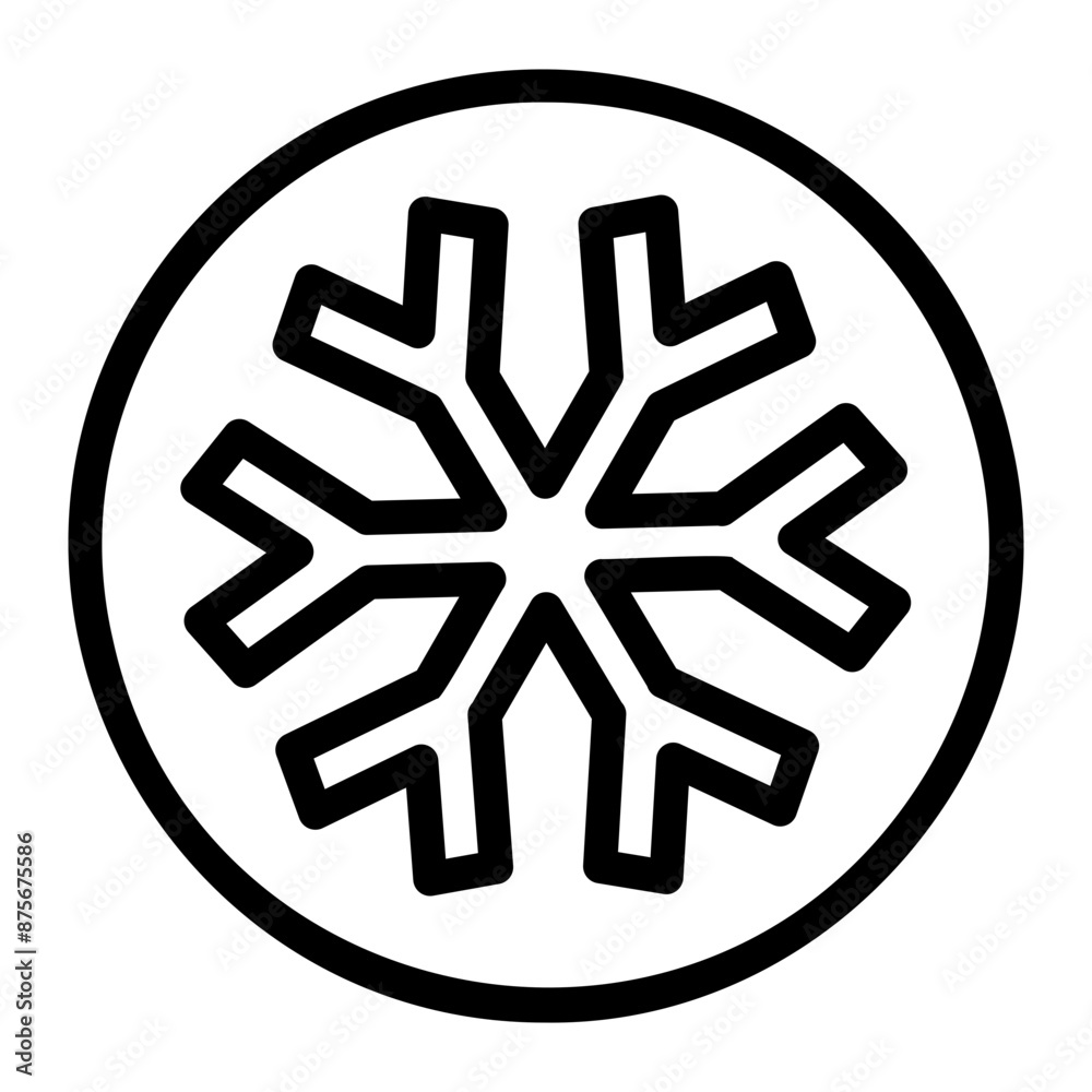 Sticker snowflake