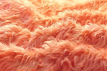 Soft fur texture with gentle waves and varying lengths adding a warm and animalistic touch to the illustration