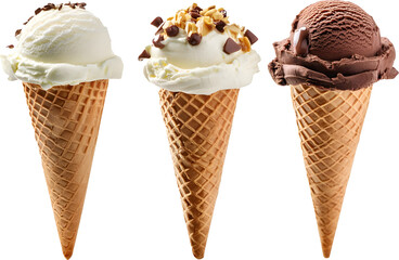 ice cream isolated on white background