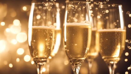 bubbles celebration object champagne party with holiday glasses liquid christmas seasonal light festive nobody