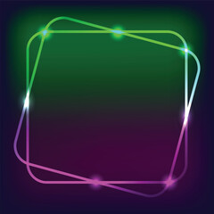 Green and Pink Lighht. Glowing Frames with Very Attractive Theme