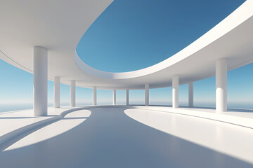 Obraz premium 3d render of a modern building