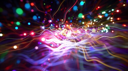 Fototapeta premium 光のウェーブ