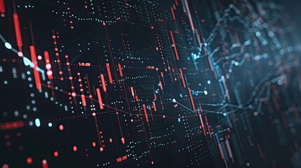 abstract business background with stock market or financial chart