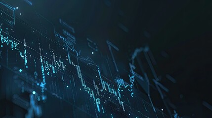 abstract business background with stock market or financial chart