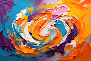 dynamic and colorful abstract pattern. copy space.
