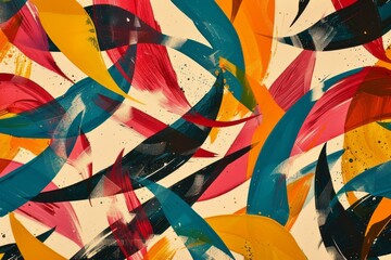 Fototapeta premium Use negative space creatively in an abstract pattern