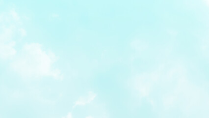 Blue pastel sky with white cloud. Beautiful sky in the morning. Freedom of life, New life beginning and Positive thought and energy concepts.