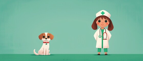 Pet insurance plan, animal healthcare coverage, flat design illustration
