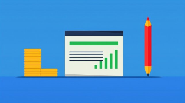 Credit score disputes, error correction process, flat design illustration