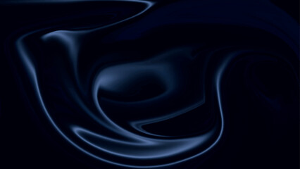 Abstract blue acrylic pours fluid marble surface design. Background with liquifying flow. Dark blue liquid background. 
