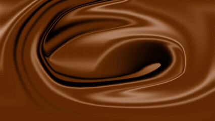 Coffee chocolate brown color liquid drink texture background. Abstract chocolate color liquid waves background.