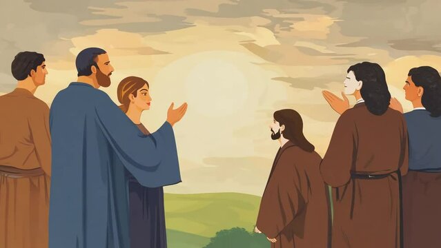 Jesus Teaching Disciples Generative AI