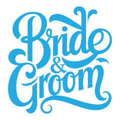 Bride & Groom T-shirt Design