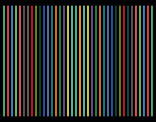 multi-colored lines, black background abstraction