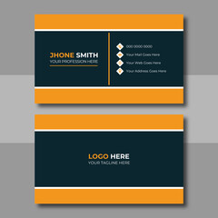 Modern business card design for business and personal use. vector illustration design, print ready and easy to edit
