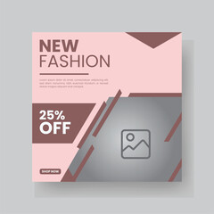 Fashion sale social media post template