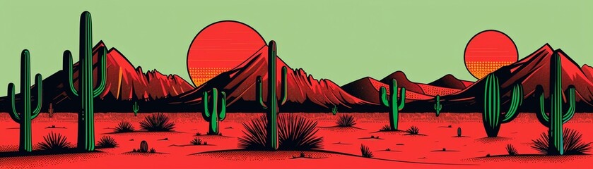 Droughttolerant crops, planting for arid conditions, flat design illustration