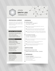 Resume, Minimalist resume cv Resume templates to help you land that great job