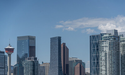 View of Downtown Calgary City Skyline Cityscape