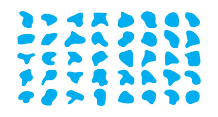 set of abstract organic blob shapes icon. blob shapes icon white background. Abstract colorful blob  illustration. eps10