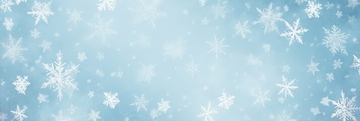 Winter Wonderland: Abstract Snowflake Background