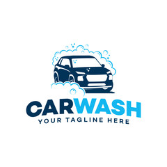 Car Wash logo designs vector, Automotive Car Cleaning