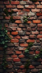 Fototapeta premium wall with ivy