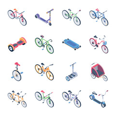 Basic RGHandy Pack of Transportation Isometric Icons   B © Vectors Market