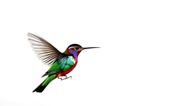 Hummingbird In Flight Generative AI