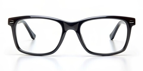 Black framed glasses with a sleek modern design, eyewear, fashion, style, accessory, spectacles, black, frames, contemporary