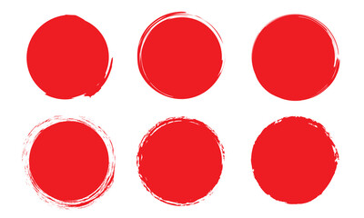 Super set of circle lines hand drawn on a white background. Doodle circles for design elements, messages, note labels.