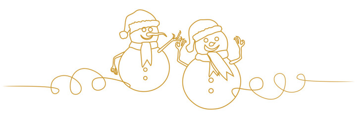 line art snowman illustration background  for a christmas 