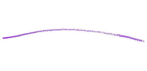 Purple pencil line drawing isolated on transparent background.