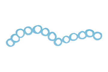 Light blue pencil lines isolated on transparent background.