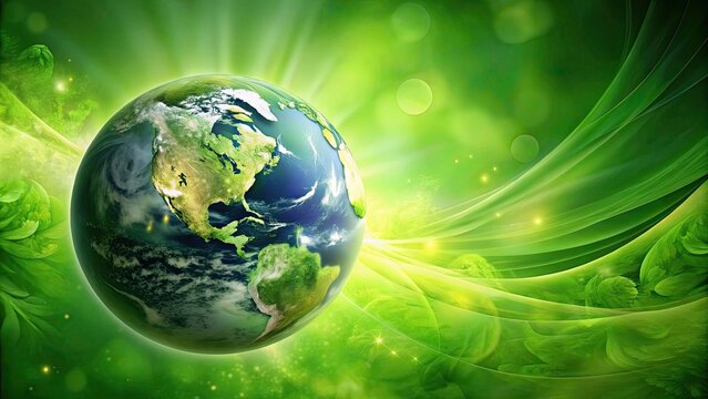 Abstract organic background in shades of green, representing the mission to save the green planet , eco-friendly