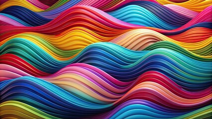 Abstract waves in a variety of vibrant colors and patterns , abstract, waves, water, colorful, design, texture, motion, background