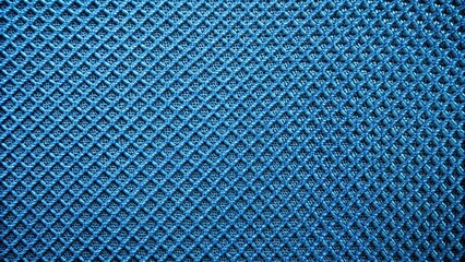 Blue textured fabric with intricate mesh pattern, blue, textured, fabric, mesh, pattern, seamless, background, design, abstract