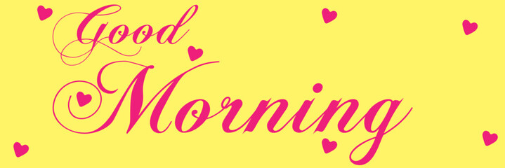 Good morning vector illustration. Morning motivational Hand drawn lettering isolated on white and black background in EPS 10.