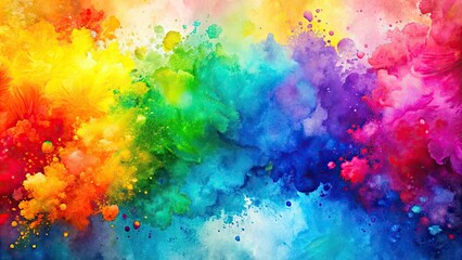 Fototapeta premium Abstract watercolour inkscape background with fluid brush strokes and vibrant colors, watercolor, inkscape, abstract