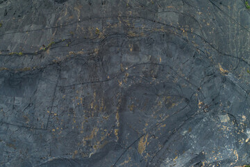 Aerial photography of an open-air garbage disposal landfill covered with anti-seepage membrane