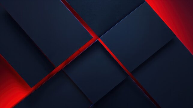 abstract 3d dark blue background with a combination of luminous red overlap style graphic design element