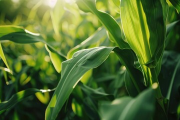 Obraz premium Field of Corn Sunlight