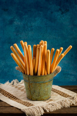 Italian grissini breadsticks