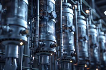 Liquid nitrogen tanks and heat exchanger coils