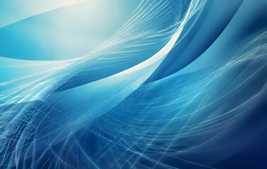 abstract blue background. Generative AI.